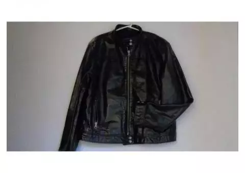 Motorcycle jacket, leather, Gap brand